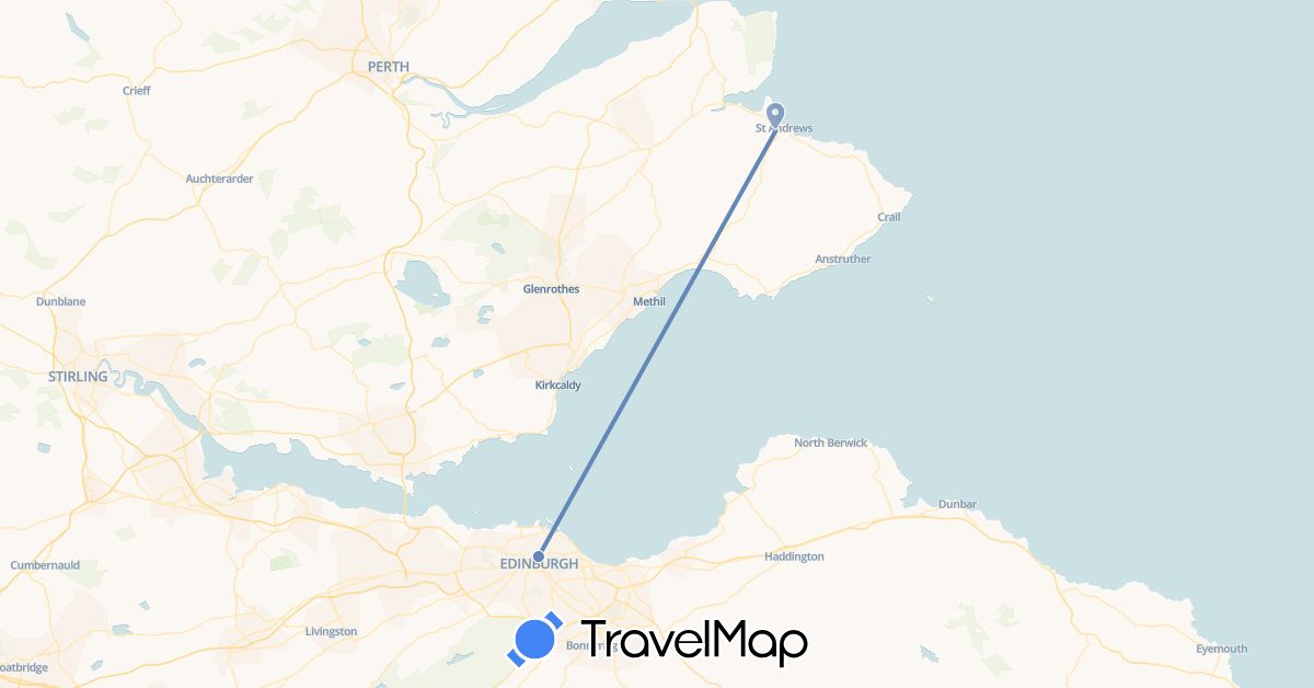 TravelMap itinerary: driving, cycling in United Kingdom (Europe)